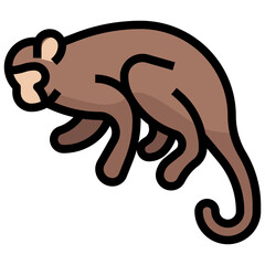 MONKEY Filled Outline