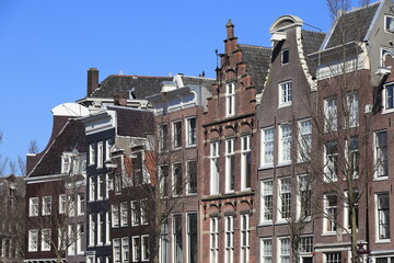 Fototapeta premium Amsterdam Herengracht Canal Historic House Facades View, Netherlands