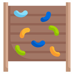 ROCK CLIMBING flat icon