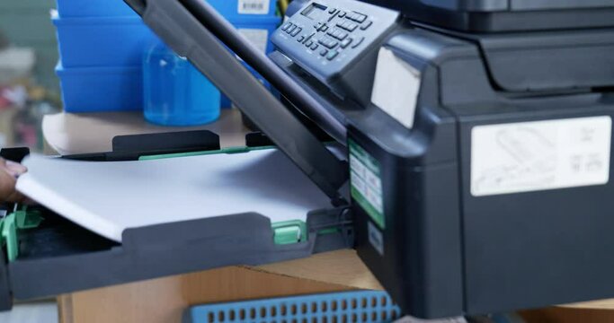 Insert paper to printer