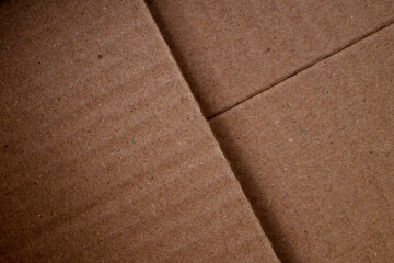 Fototapeta premium closeup brown paper box texture