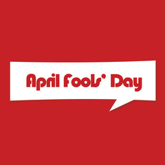 simple and elegant April Fools' Day vector. flat design. for stories. poster
