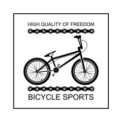Bike. Vector image of sports, mountain, road transport. Cycling. 