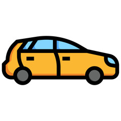 STATION WAGON Filled Outline