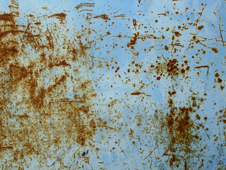 rust blue metal with scratch, texture background