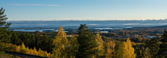 Autumn view in city of Falun, Dalarna, Sweded
