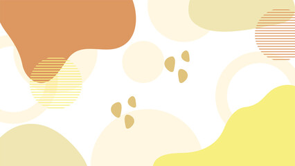 Abstract colorful Memphis flat geometric shapes background. Abstract composition with lines square dot triangle circle and wavy flat style. Design for poster, presentation, card, cover, banner.