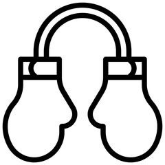 BOXING GLOVE line icon