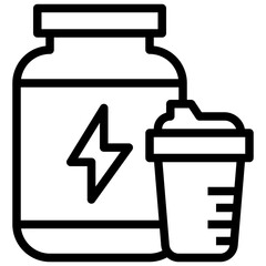 WHEY PROTEIN line icon