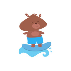 A variety of cute animals doing activities vector illustration