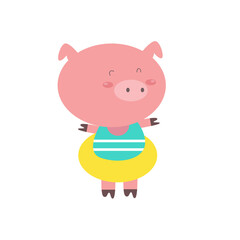 A variety of cute animals doing activities vector illustration