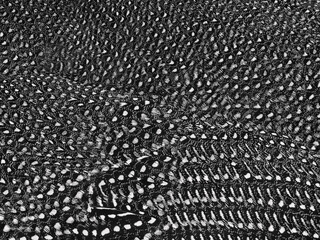 feather of Guineafowls ( Numididae ) texture, black and white style