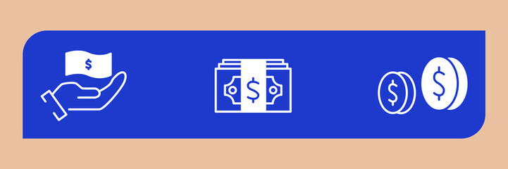 money icons  symbol vector elements for infographic web