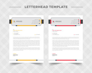 Abstract Letterhead Design Modern Business Letterhead Design Template