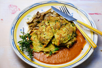 Vegetables pancakes