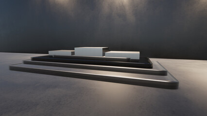 Beautiful luxury background pedestal. 3d illustration, 3d rendering