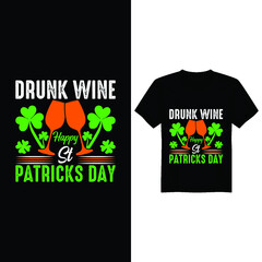 St Patrick's day vector t-shirt design, st Patrick's day vintage design, st Patrick's day typography vector t-shirt design