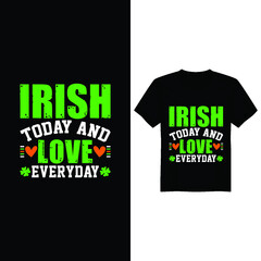 St Patrick's day vector t-shirt design, st Patrick's day vintage design, st Patrick's day typography vector t-shirt design