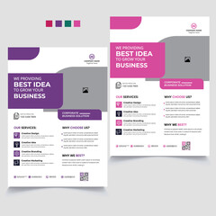 Business flyer template Free Vector.