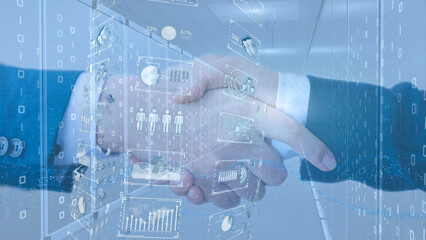 デジタルクラウド化によるデジタルトランスフォーメーションのイメージ　5Gサイバーセキュリティコンセプ