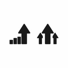 Growth, up, graph vector icon