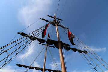Velas de barco pirata