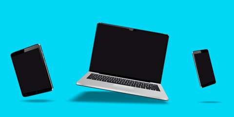 Levitation laptop, smartphone and tablet
