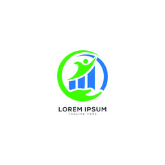 financial Business logo, Startup Business, Development , Growth, Consulting etc.