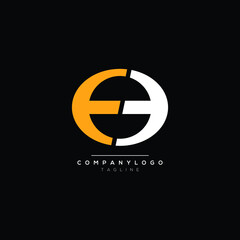 ee Letter brand logo design