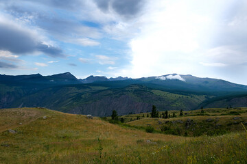 the fascinating beauty of the nature of the summer Altai