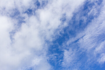 beauty cloud with blue sky background