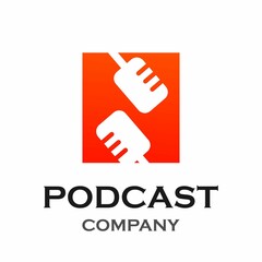 Letter n with podcast logo template illustration. suitable for podcasting, internet, brand, musical, digital, entertainment, studio etc