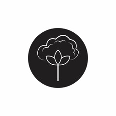 Cotton Logo Template vector symbol nature