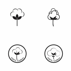 Cotton Logo Template vector symbol nature