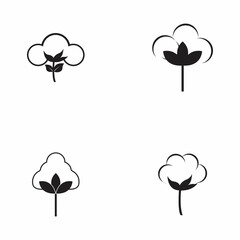 Fototapeta premium Cotton Logo Template vector symbol nature