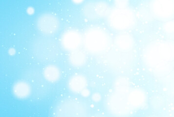 背景素材_イルミネーション_水色