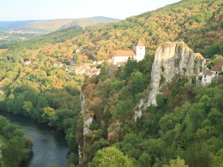 Naklejka premium フランス 美しい村サン・シル・ラポピー