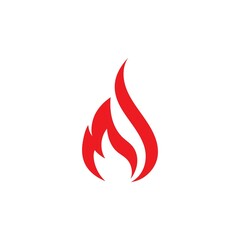 Fire flame logo vector illustration design template
