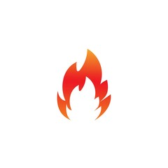 Fire flame logo vector illustration design template