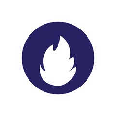 Fire flame logo vector illustration design template