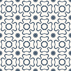 Black and white seamless pattern with arabesques