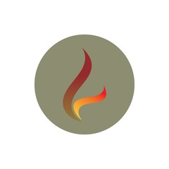Fototapeta na wymiar Fire flame logo vector illustration design template
