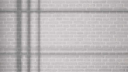 background with shadow on brick wall texture