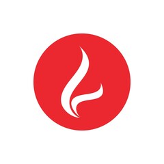 Obraz na płótnie Canvas Fire flame logo vector illustration design template