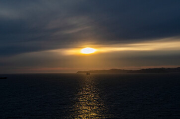 Fototapeta premium sunset over the sea