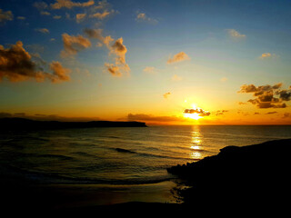 Sunset at "Los locos" surf beach