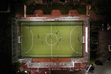 soccer field seen from above