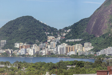 Fototapeta na wymiar Rodrigo de Freitas Lagoon in Rio de Janeiro.