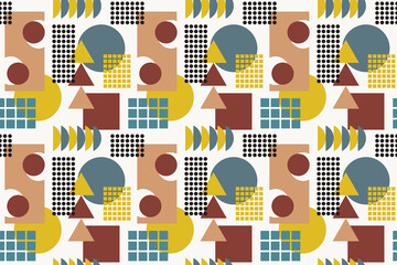 seamless abstract pattern with geometric pattern. vector illustration