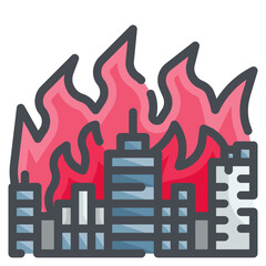 burning line icon